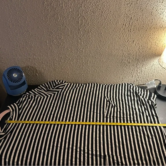 Duluth Trading Co. Womens Long Sleeve Mock Neck Tunic Pockets Striped Size 3X - Picture 9 of 10